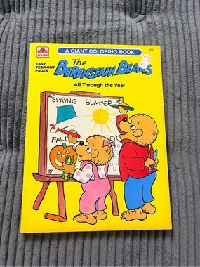 The Berenstain Bears all through the year coloring books 90s
